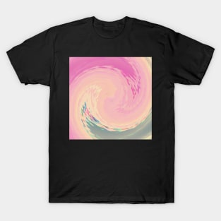 Swirl Of Soft Colors Lines T-Shirt